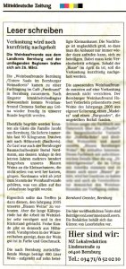 Pressebeitrag 'Weinbaufreunde Bernburg trafen sich' MZ 31.03.2006